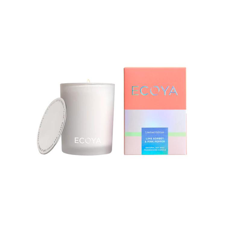 Ecoya Lime Sorbet & Pink Pepper Madison Candle Summer Limited Edition