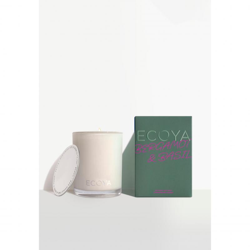Ecoya Limited Edition: Bergamot & Basil Madison Candle
