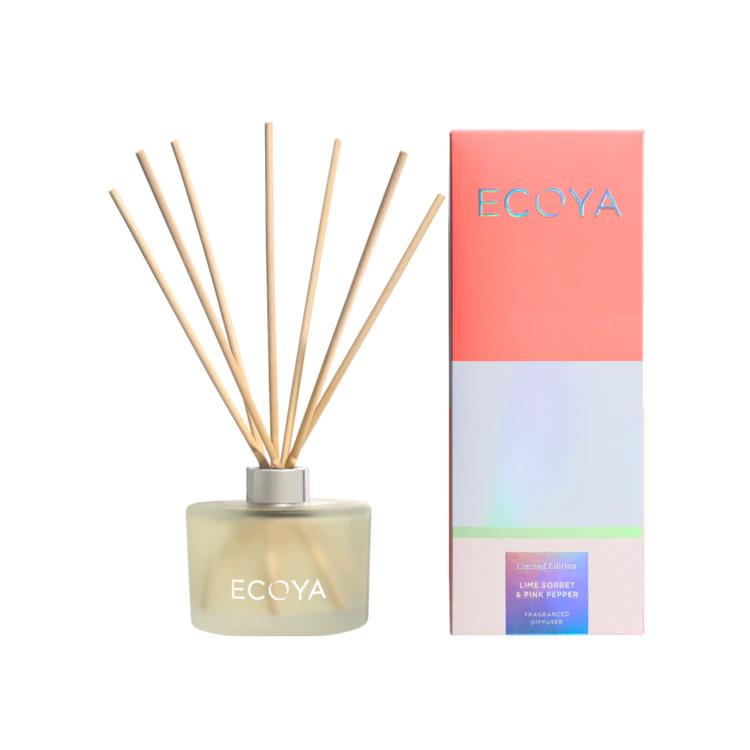 Ecoya Lime Sorbet & Pink Pepper Fragranced Diffuser Summer Limited Edition