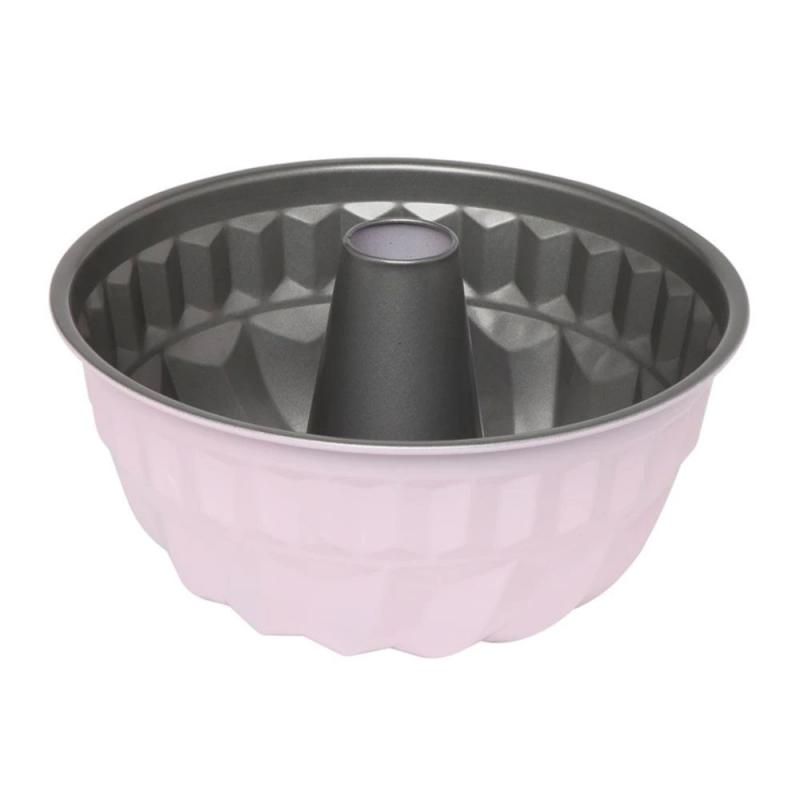 Wiltshire Two Tone Bundt Pan Silver/Pastel Pink 21x9cm