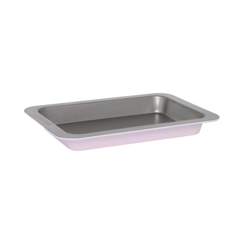 Wiltshire Two Tone Slice Pan | Silver/Pastel Pink 27x17.5x3.5cm