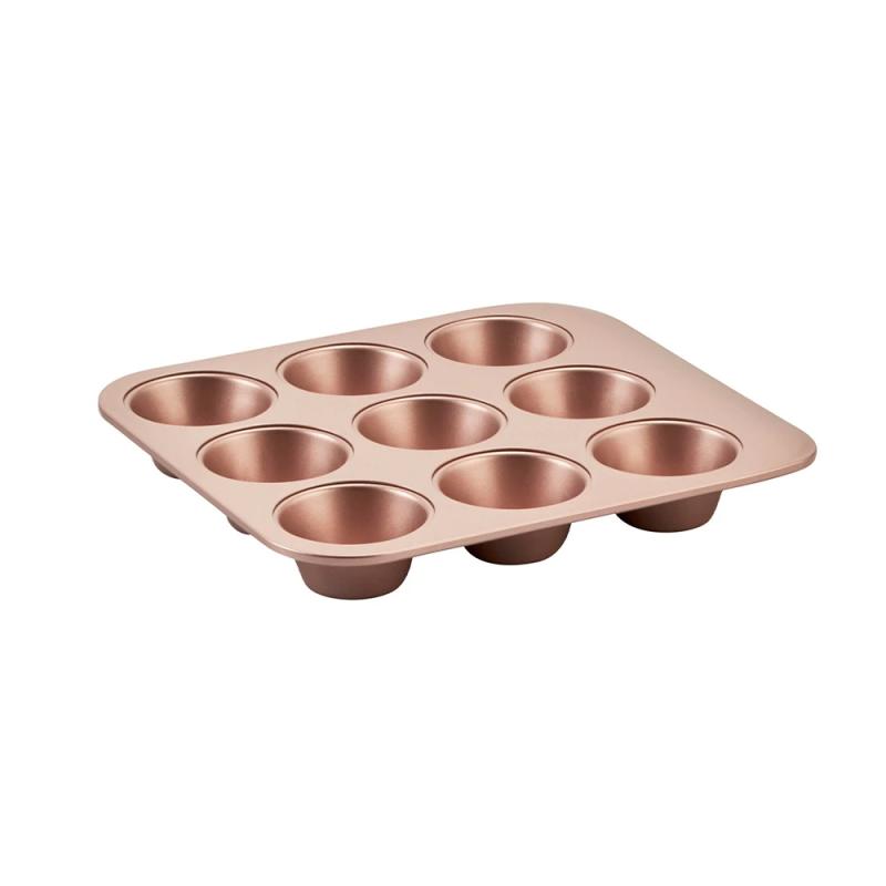 Wiltshire Smart Stack Muffin Pan 9 Cup | Rose Gold 