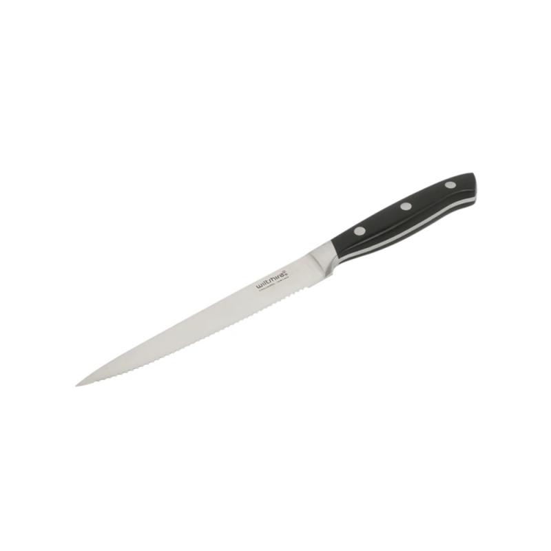Wiltshire Trinity Serrated Utility Knife 14cm | Stainless Steel/Black