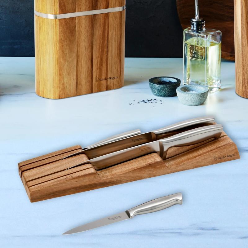 Stanley Rogers Indrawer Knife Block Set 5 Piece