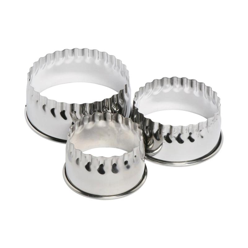 Wiltshire Scone & Cookie Cutters Set of 3 | Silver/Stainless Steel