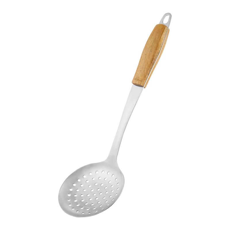 Wiltshire Wooden Handle Skimmer | Silver/Wood 43.5x5.5x11cm