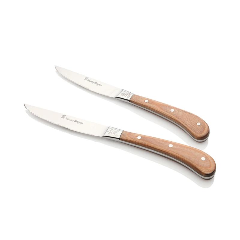 Stanley Rogers Pistol Grip Woodlands Steak Knives 4 Piece Set