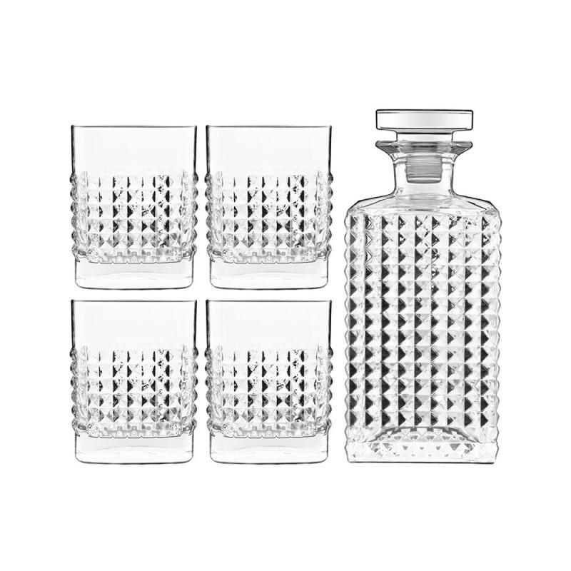 Luigi Bormioli Mixology Elixir Whisky 5pcs Set | Lead-free Crystal Glass