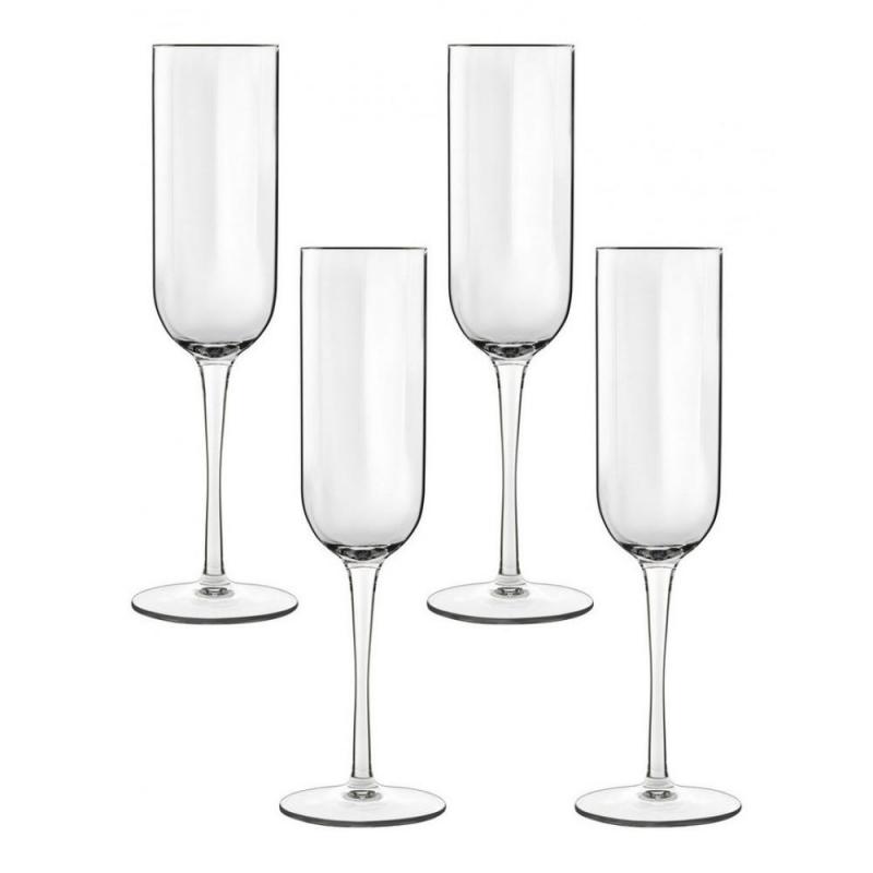 Luigi Bormioli Jazz Champagne Flute 210ml | Set of 4 