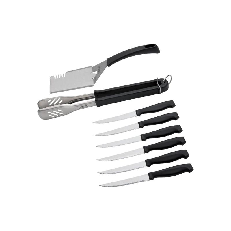 Wiltshire Bar-B Grill Cook Set | Silver/Black