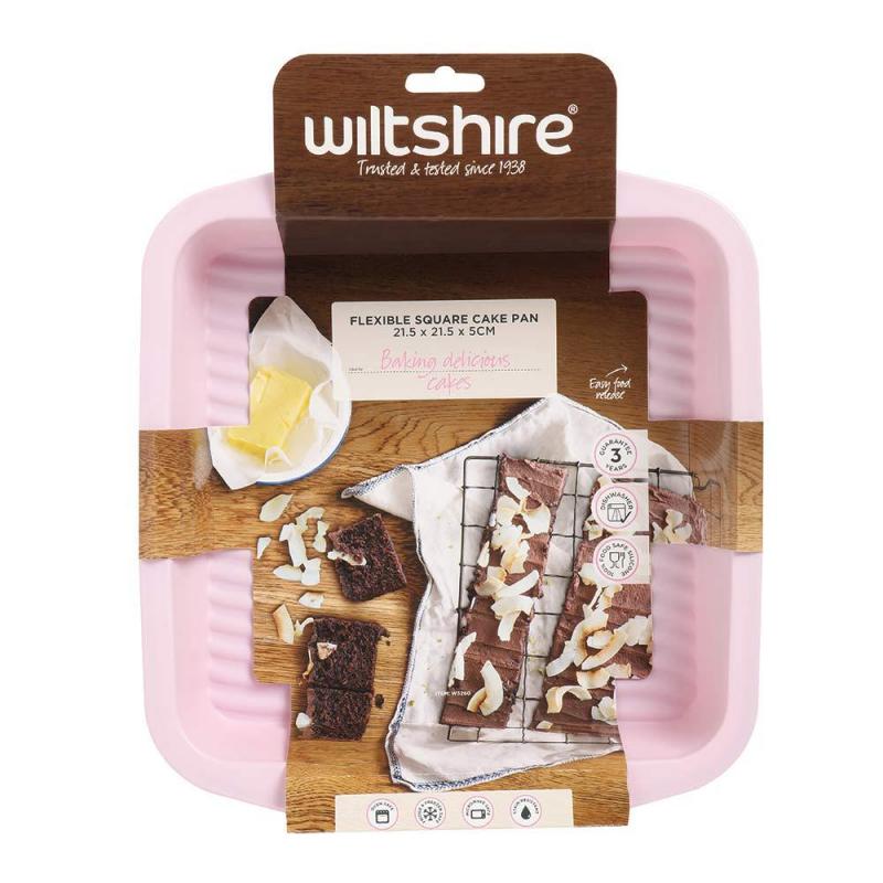 Wiltshire Silicone Square Cake Pan | 21.5x21.5x5cm