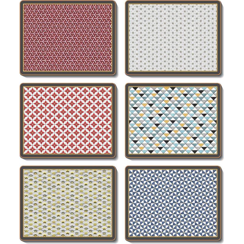Cinnamon Samarkand Cork Backed Coasters | Set of 6pcs