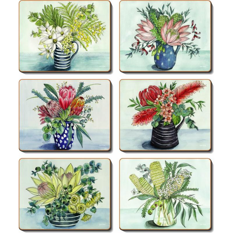 Cinnamon Native Vase Placemats Set of 6 | 34x26.5cm
