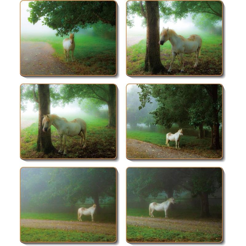 Cinnamon Pony Placemats Set | 6 Piece