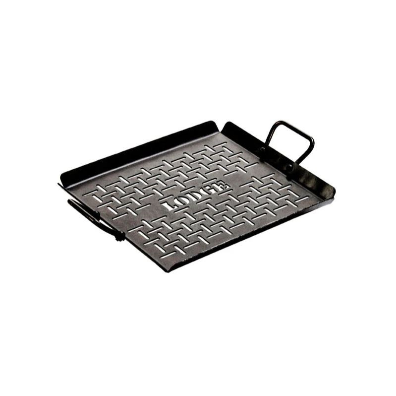 Lodge Seasoned Carbon Steel Grill Pan 13x12 Inch | 33x30.5cm