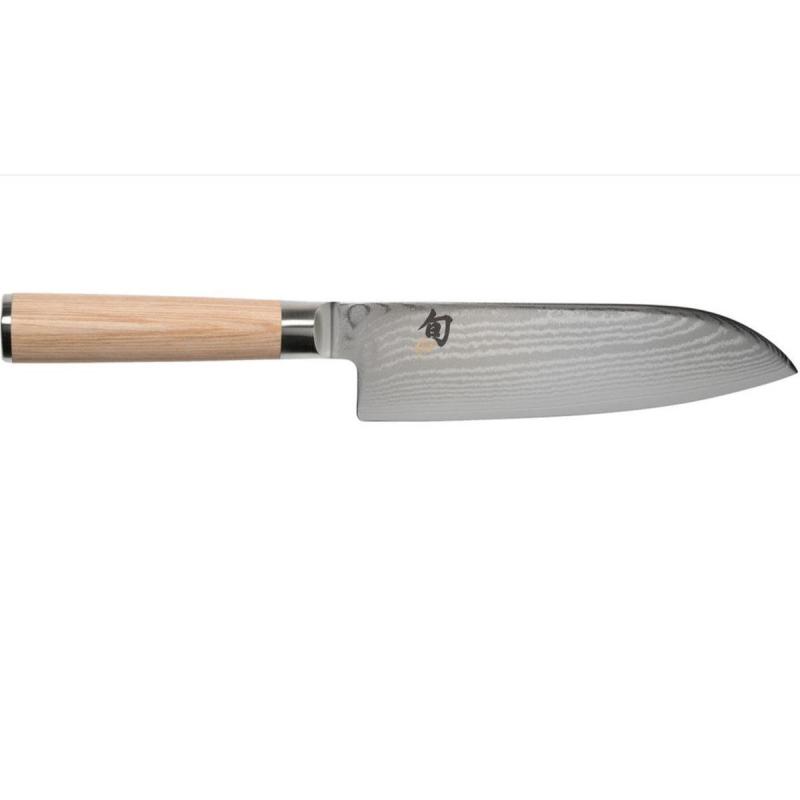 Shun White Santoku Knife 18cm