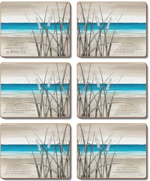 Cinnamon Seascape Coasters