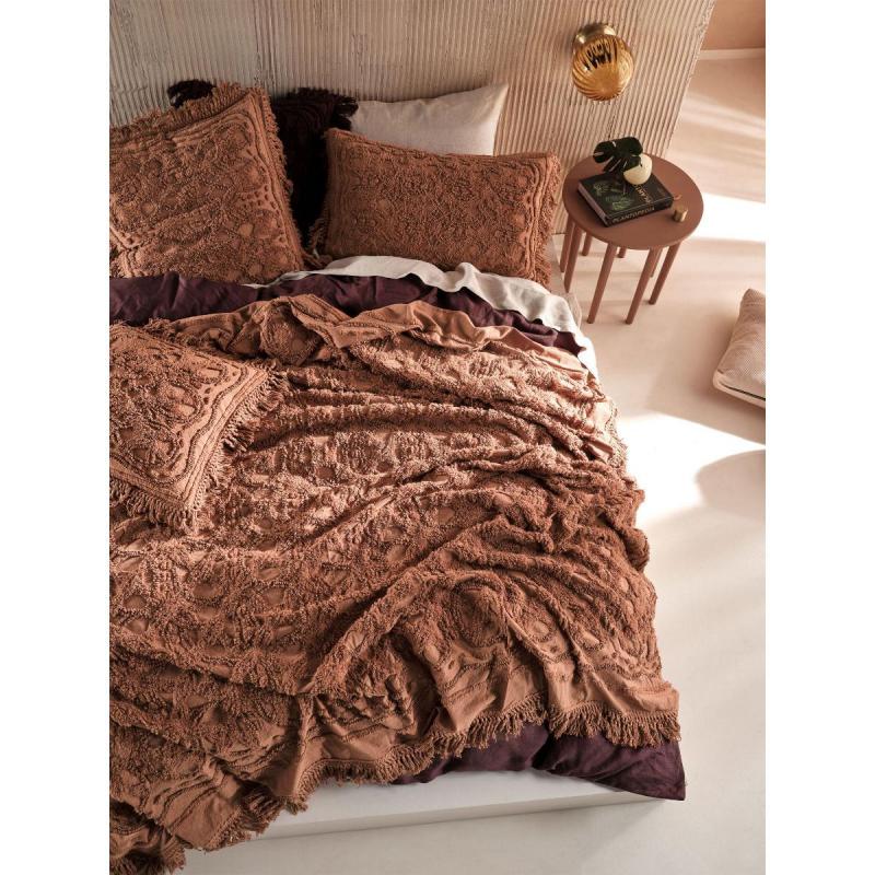 Linen House Somers Pecan Bed Cover