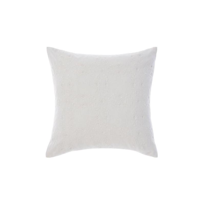 Linen House Abigail Cushion 45x45cm | White