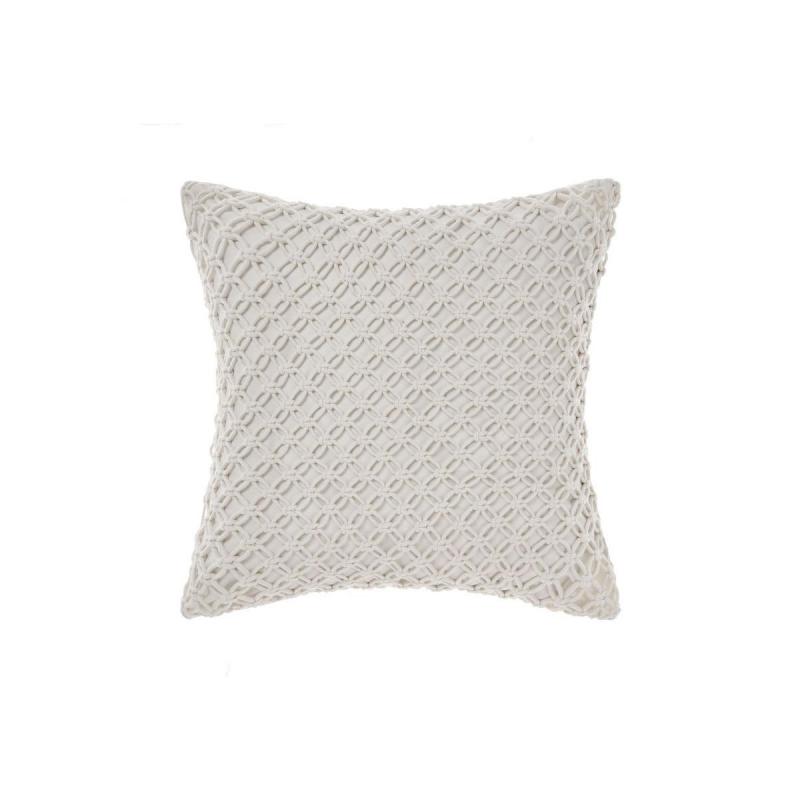 Linen House Joni Cushion 45x45cm | White