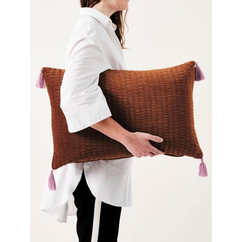 Linen House Drew Cushion 40x60cm | Paprika