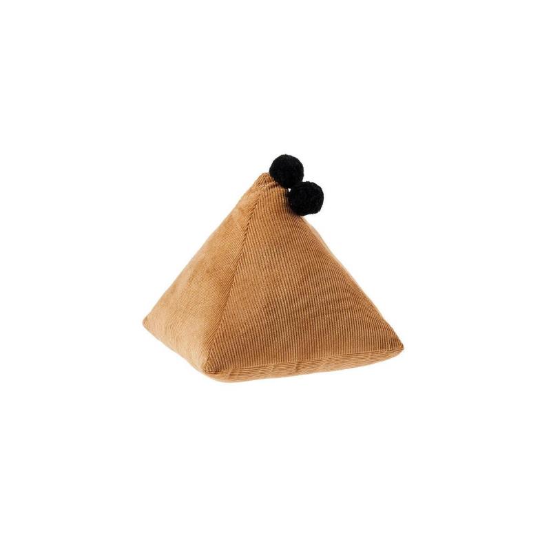 Linen House Trixie Triangle Novelty Cushion | Caramel
