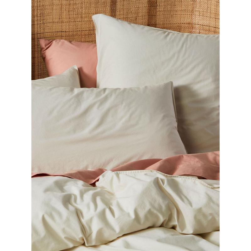Linen House Terra Organic Cotton Stone Standard Pillowcase Pair