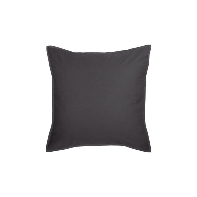 Linen House Nara European Pillowcase 65x65cm | Charcoal