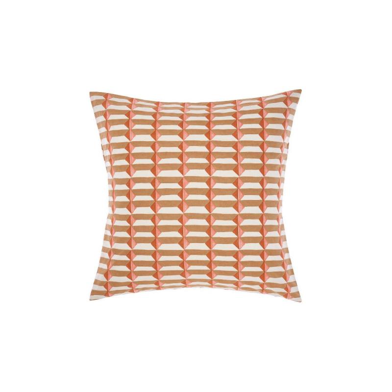 Linen House Aida European Pillowcase | Coral 