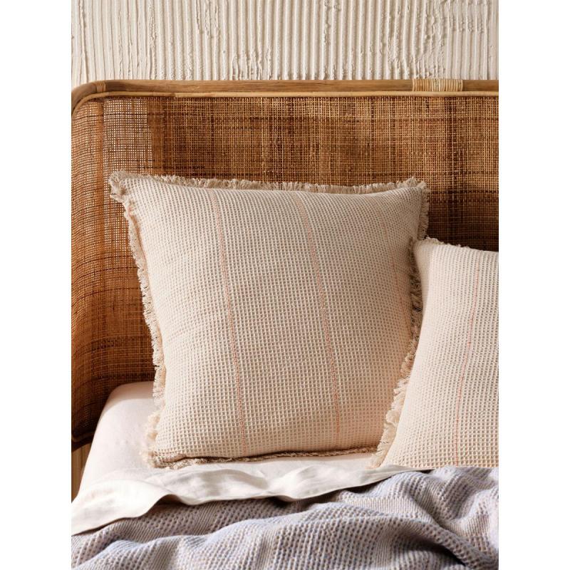 Linen House Galicia European Pillowcase | Blue-Sand