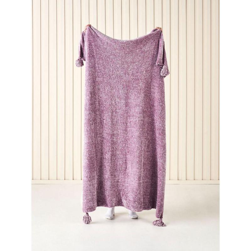 Linen House Hara Throw 130cm x 170cm | Orchid Haze