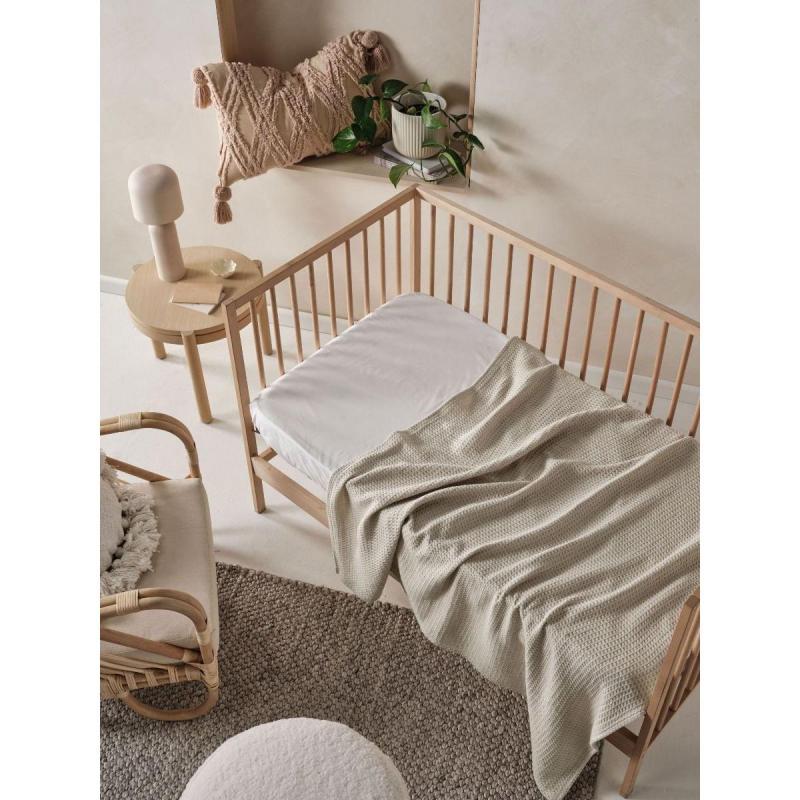 Linen House Waffle Baby Blanket | Natural