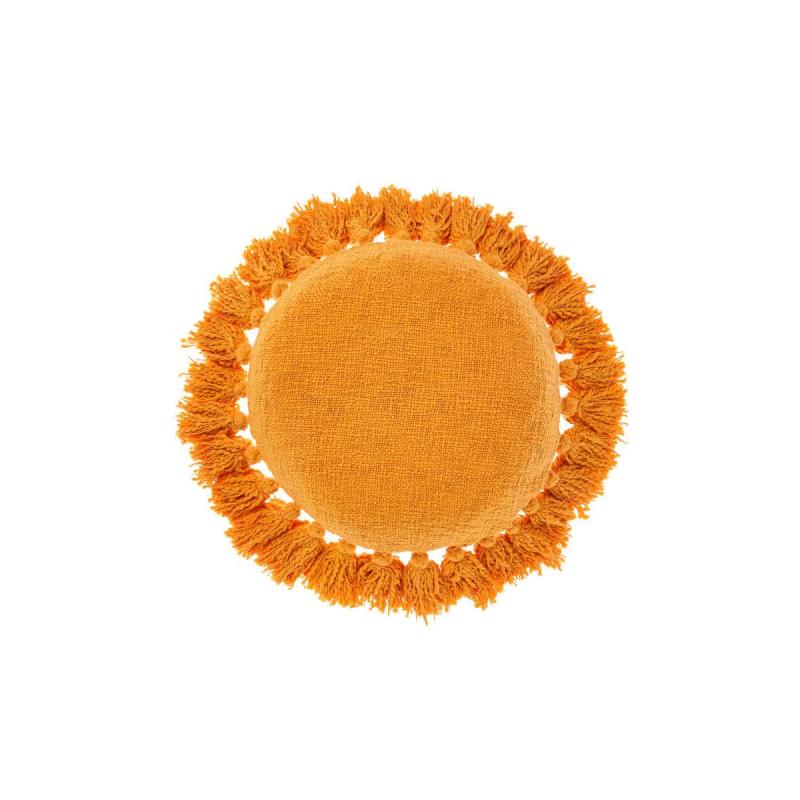 Linen House Florida Cushion Round 45cm | Marigold