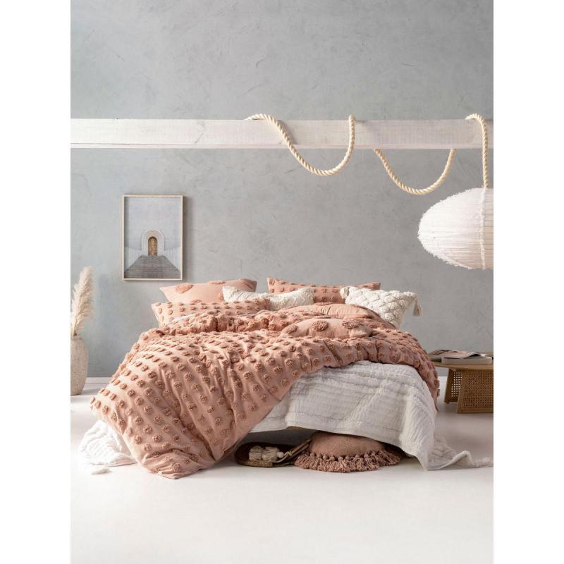 Linen House Haze Quilt Cover Set | King | Maple 