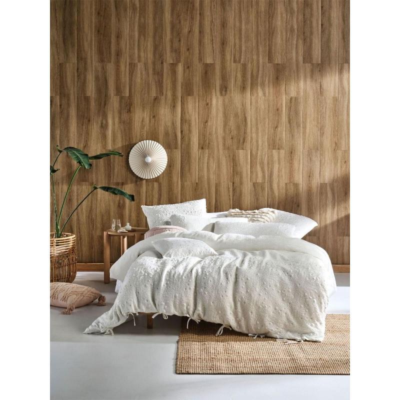 Linen House Abigail Quilt Cover Set | King | White