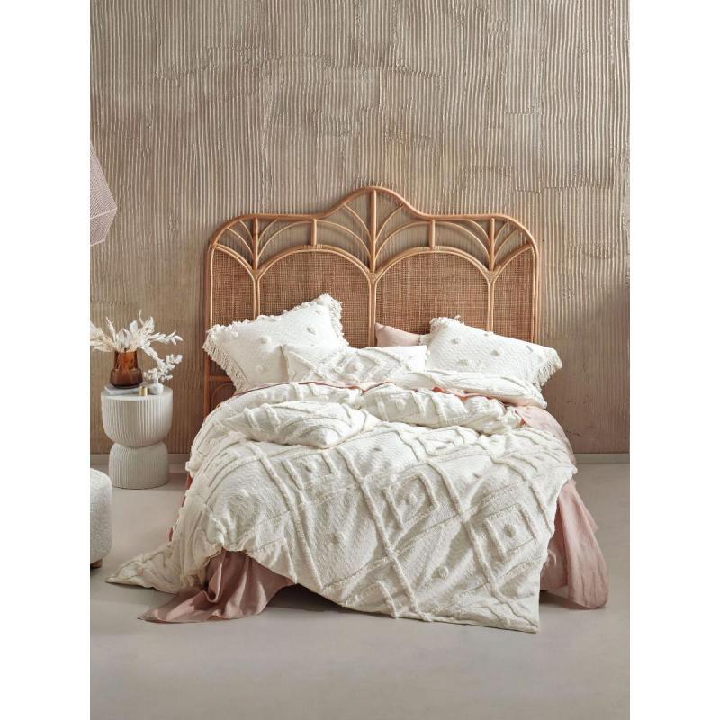 Linen House Adalyn Quilt Cover Set | Queen | Sugar