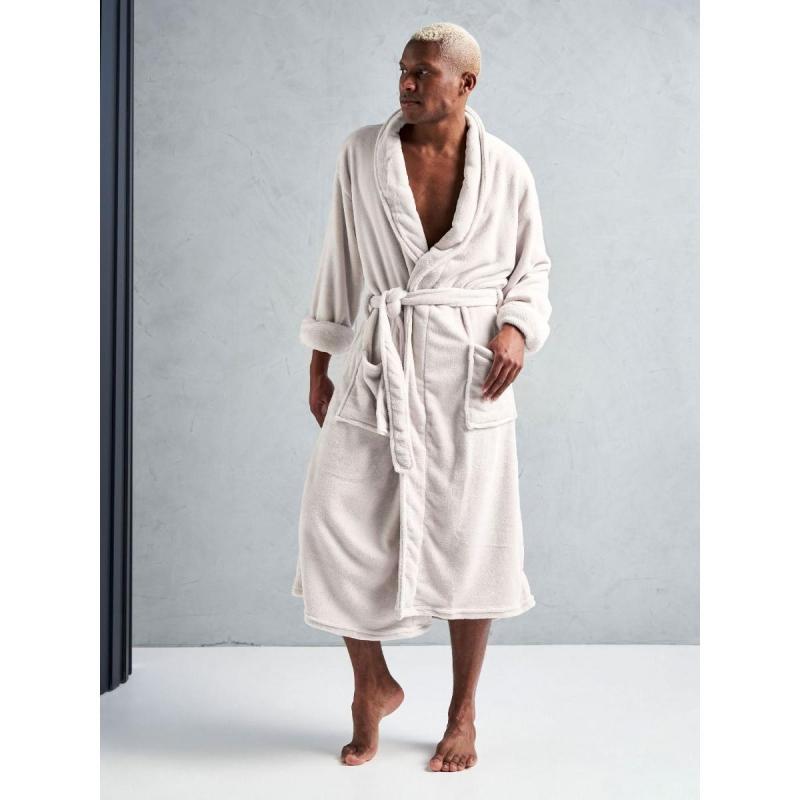 Linen House Plush Robe | Fits Most | Cream