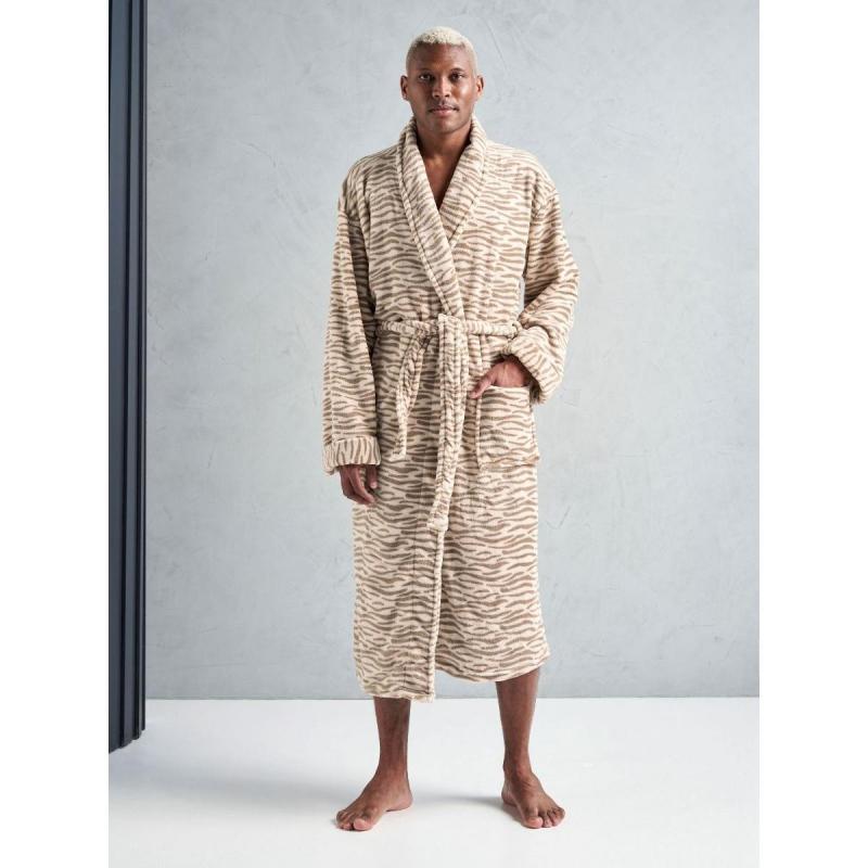 Linen House Plush Robe | Extra Large | Tiger 