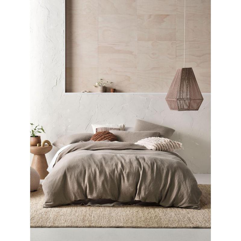 Linen House Elysian Pebble Quilt Cover Set | Queen