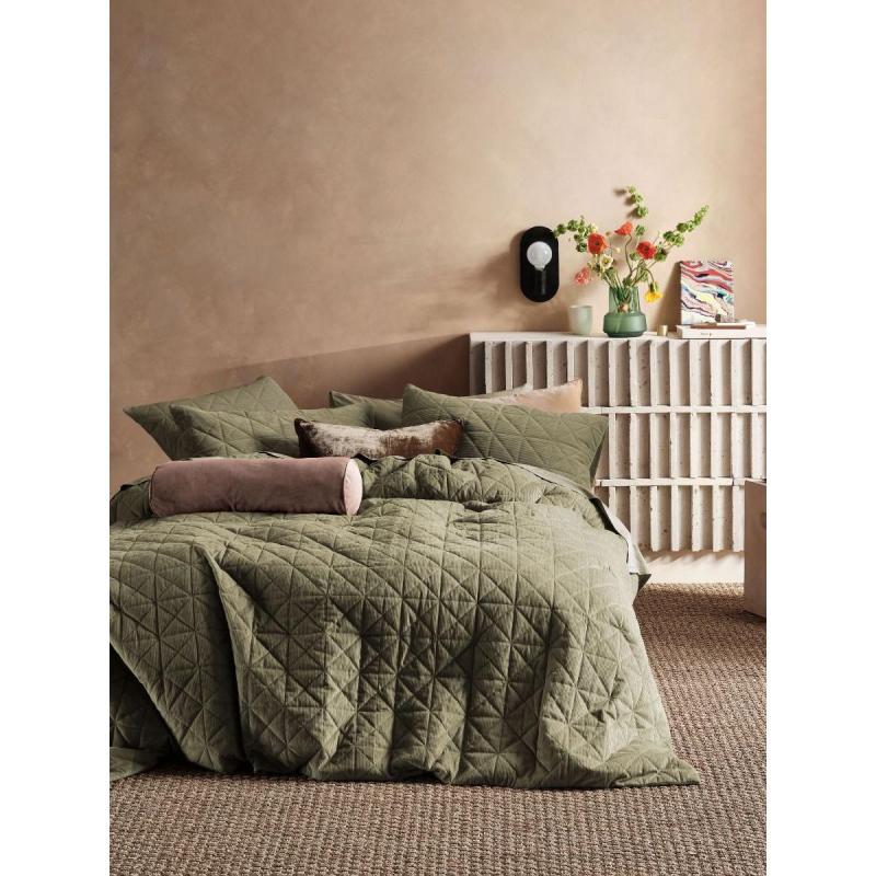 Linen House Heath Eucalyptus Quilt Cover Set | King