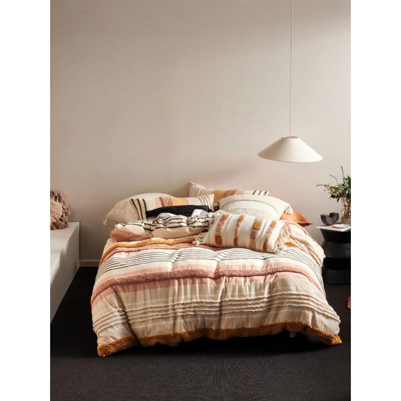 Linen House Briony Quilt Cover Set | Super King | Brandy