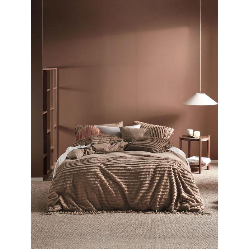 Linen House Dunaway Quilt Cover Set | King | Timber