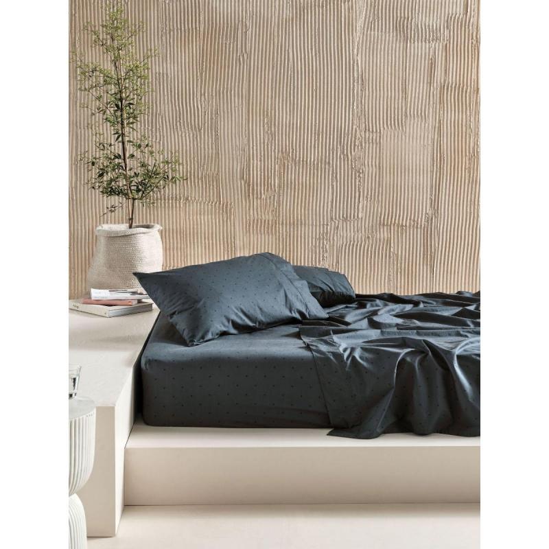 Linen House Vivienne Slate Sheet Set | Queen