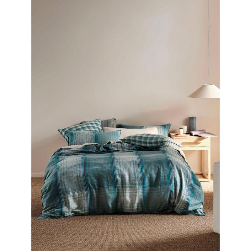 Linen House Carricklea Quilt Cover Set | King | Blue 