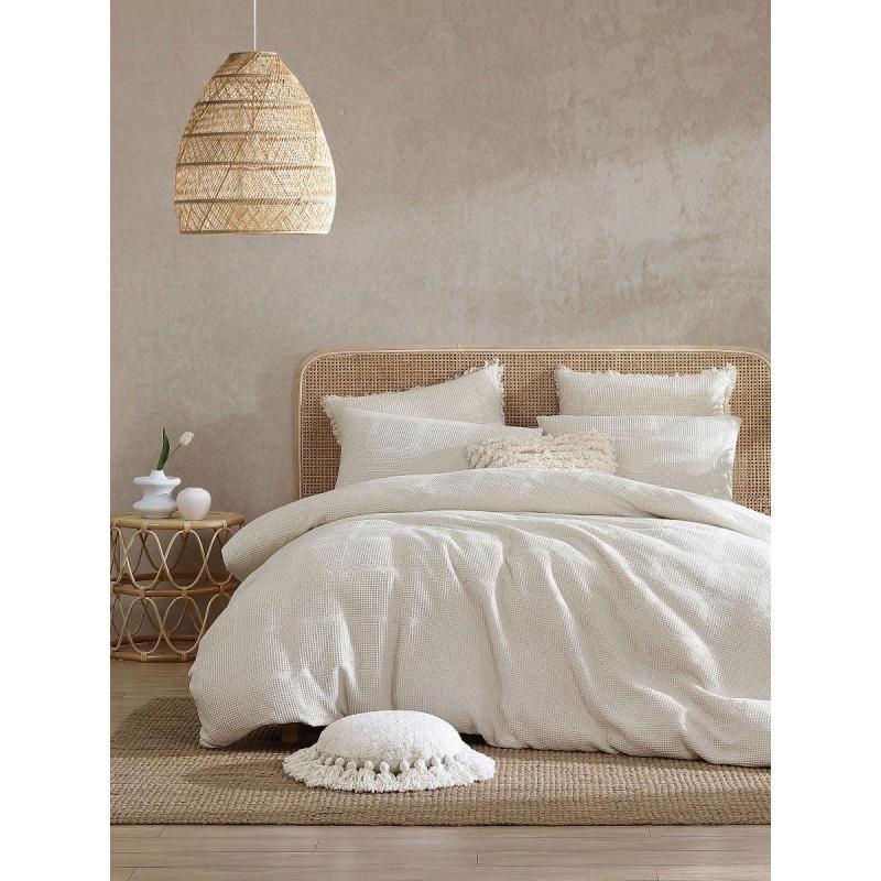 Linen House Galicia Vanilla Quilt Cover Set | Double