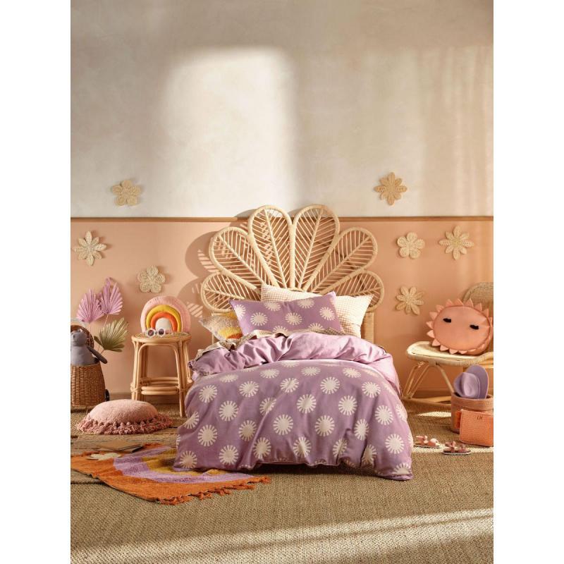 Linen House Sunny Day Quilt Cover Set | Queen | Orchid