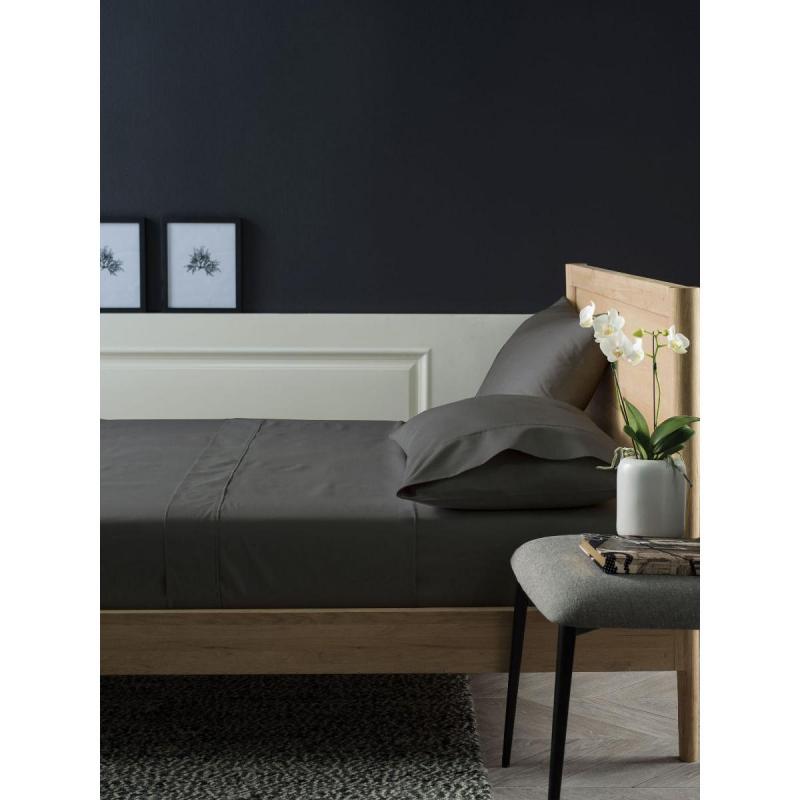Linen House 1000TC Cotton Sheet Set | Queen | Charcoal 