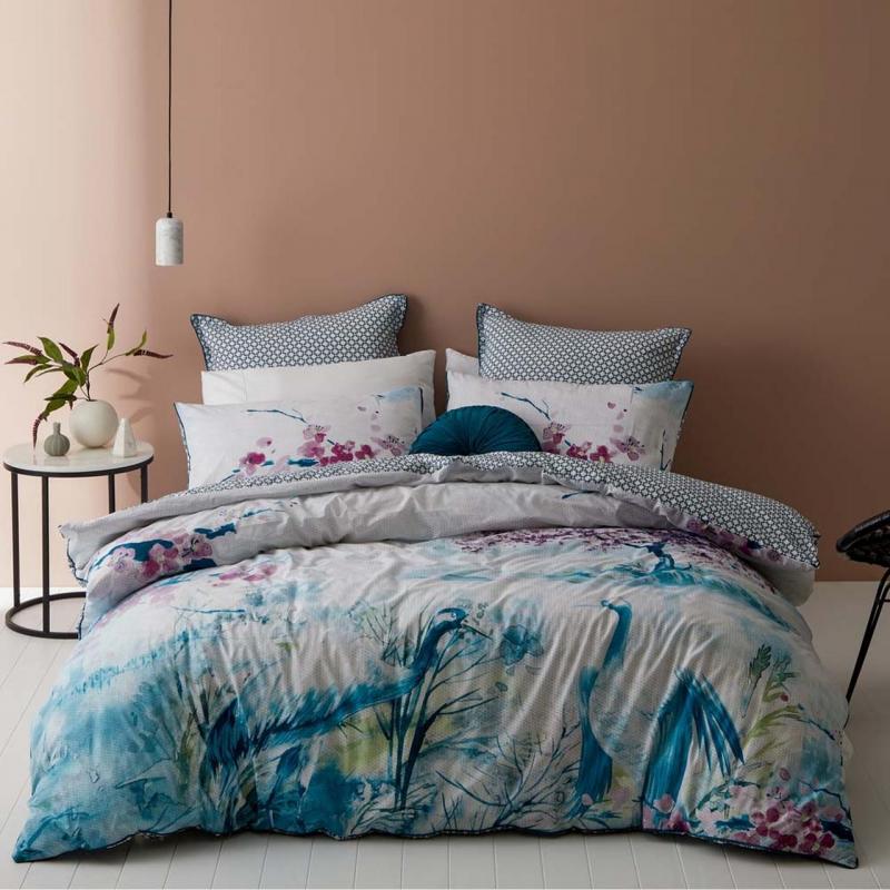 Logan & Mason Augusta Quilt Cover Set | King Bed | Blue 