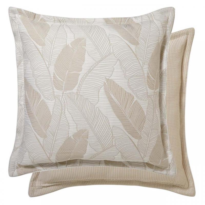 Platinum Logan & Mason Tahiti European Pillowcase | Tan