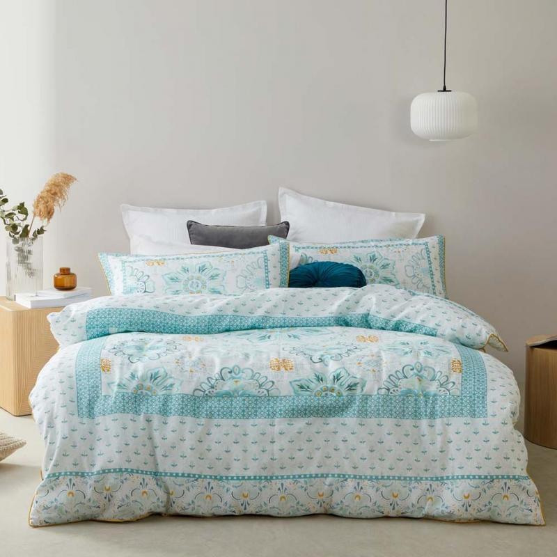 Logan & Mason Sunday Quilt Cover Set | King Bed | Spring